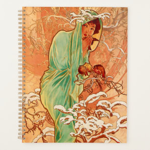 Agenda Invierno Art Nouveau de Alphonse Mucha