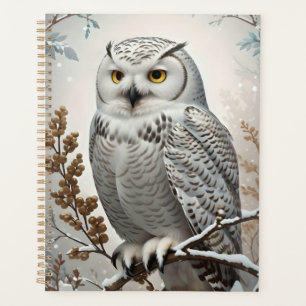 Agenda Invierno de Lechuza Blanca con Nieve