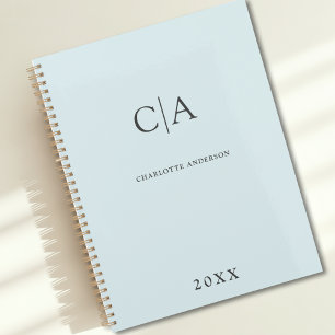 Agenda Invitación simple y elegante a un monograma
