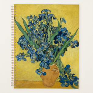 Agenda Iris de Van Gogh - Arte audaz de azul y amarillo