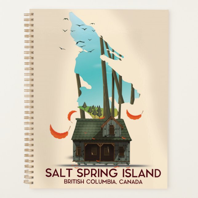 Agenda Isla Salt Spring Columbia Británica Canadá (Anverso)