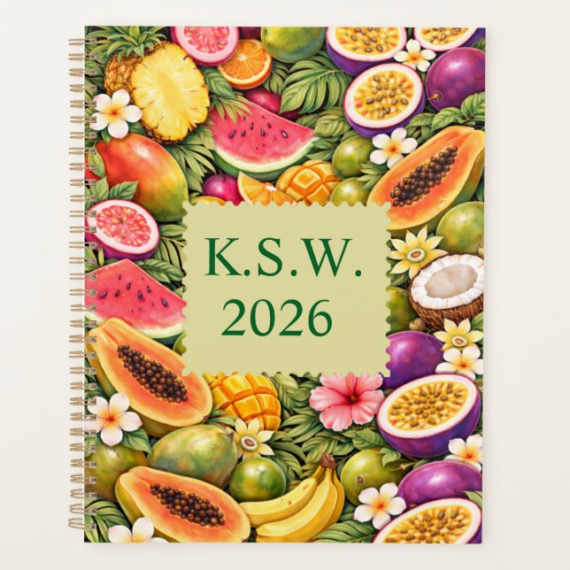 Agenda Island Vibes Planner  (Anverso)