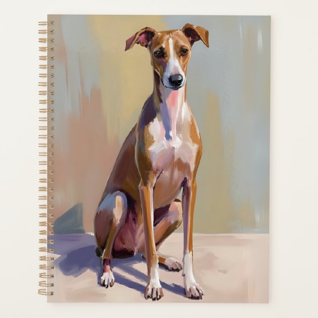 Agenda Italian Greyhound Dog Painting (Anverso)