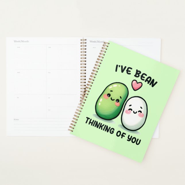 Agenda I've Bean Thinking of You Cute Kawaii (Demostración)