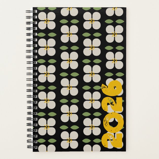 Agenda IVORY VINES - Botanical Pattern Planner (Anverso)
