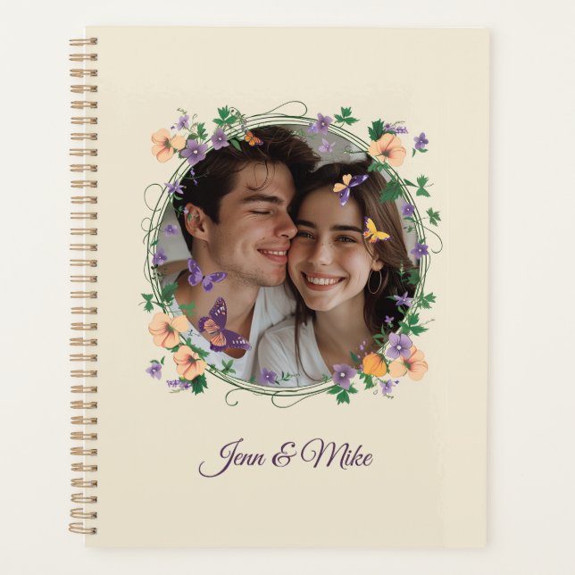Agenda Ivy romántico y mariposas (Anverso)
