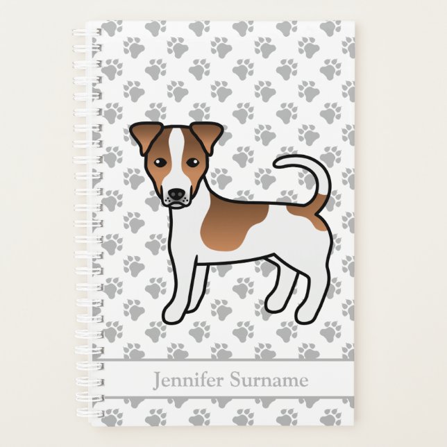 Agenda Jack Russell Terrier Dog & Name (Anverso)