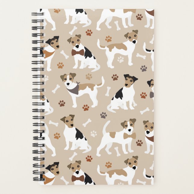 Agenda Jack Russell Terrier Paws and Bones Planner (Anverso)