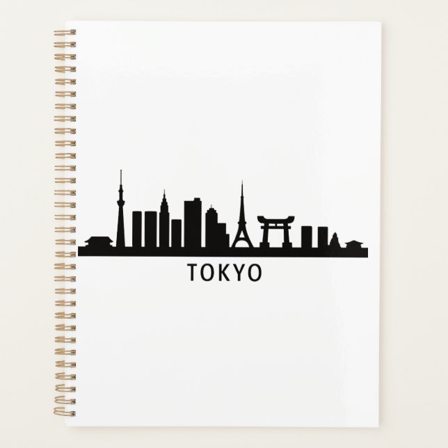 Agenda Japan Cityscape Travel | Tokyo Skyline Silhouette (Anverso)