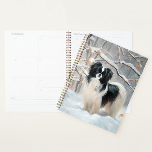 Agenda Japanese Chin Deja que nieve Navidad