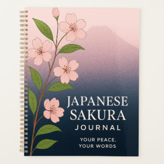 Agenda Japanese Sakura Journal: Nature-Inspired Notebook
