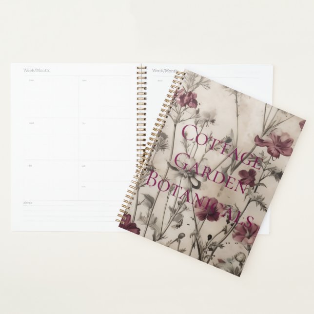 Agenda Jardín Cottagecore Botánico Vintage (Demostración)