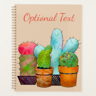Agenda Jardín de Cactus colorido