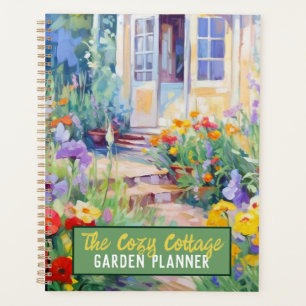 Agenda Jardín de casetas de acuarela personalizado