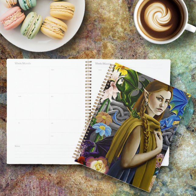 Agenda Jardín de Flores Encantadas Doncella Elfa Dragón F (Subido por el creador)
