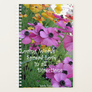 Agenda Jardín de flores florales de primavera inspirador