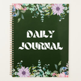 Agenda Jardín de flores silvestres "Diario diario" | Verd