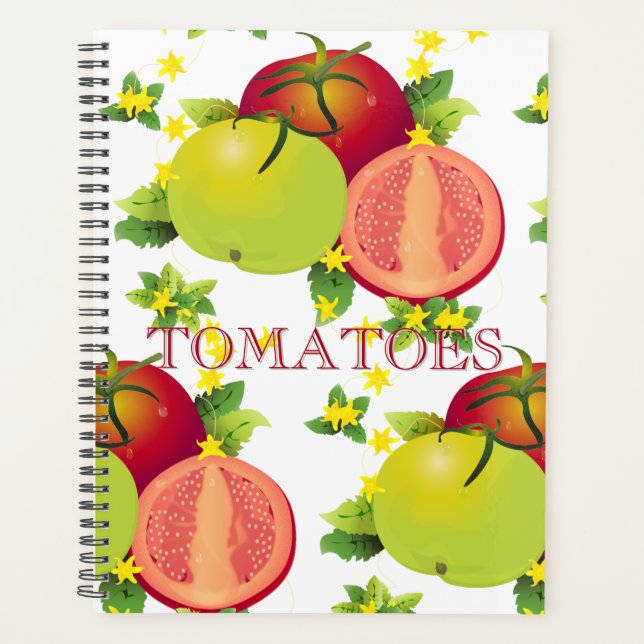 Agenda Jardín de frutas vegetales de tomates (Anverso)