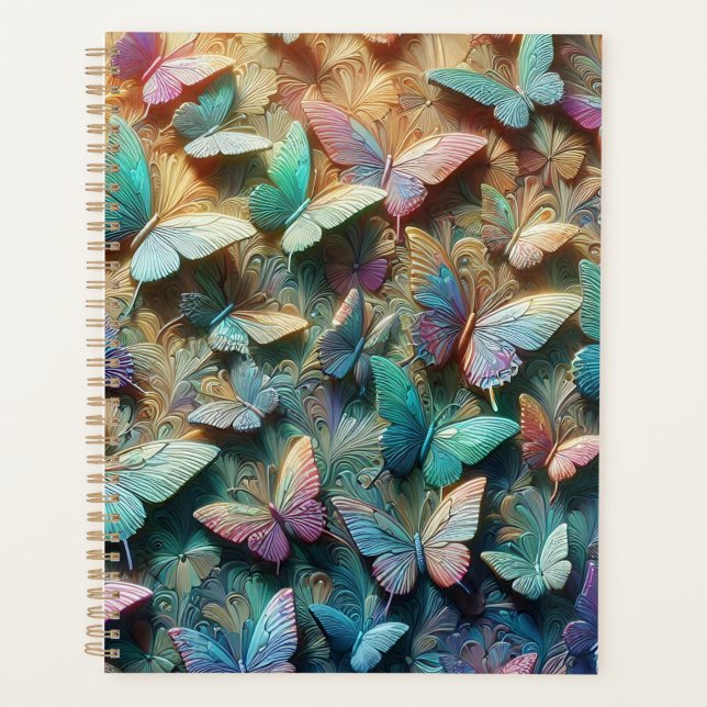 Agenda Jardín de Mariposas Iridescentes (Anverso)