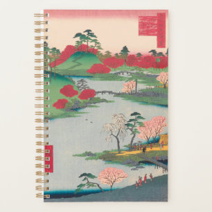 Agenda Jardín de primavera vintage arte japonés Ukiyo-e