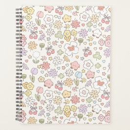 Agenda Jardín Pastel caprichoso: Un patrón de floral