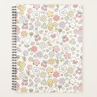 Agenda Jardín Pastel caprichoso: Un patrón de floral