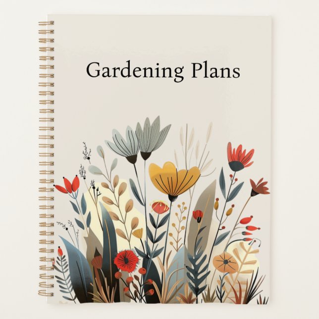 Agenda Jardinería de flores de colores (Anverso)