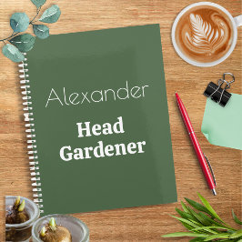 Agenda Jardinería personalizada Personalizado Funny Head 