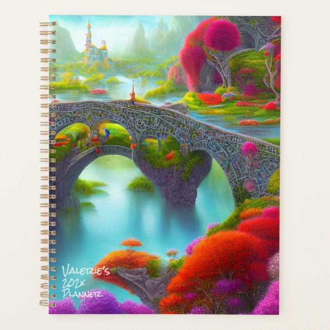 Agenda Jardines del río Fantasy (Anverso)