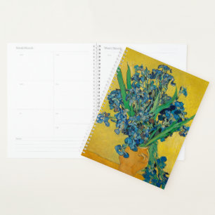 Agenda Jarrón Van Gogh con Iris Clasicismo Impresionista