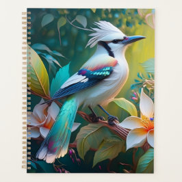 Agenda Jay Crested Verde azulada Winged