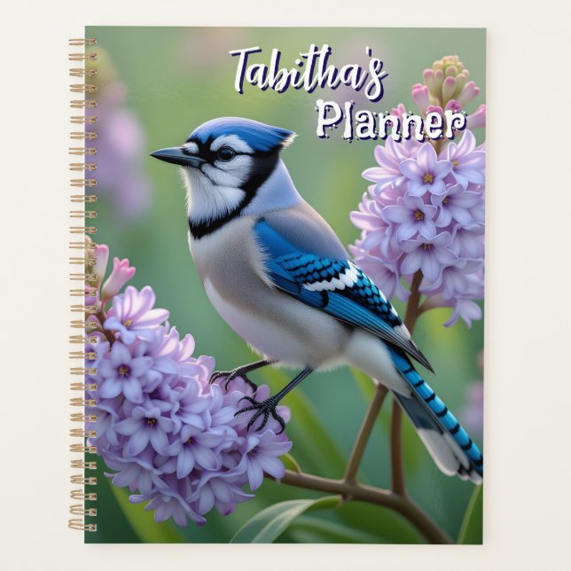 Agenda Jay Sweet Blue en Lilacs Personalizado (Anverso)