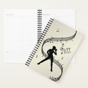 Agenda Jazz Dance Golden Music Planner