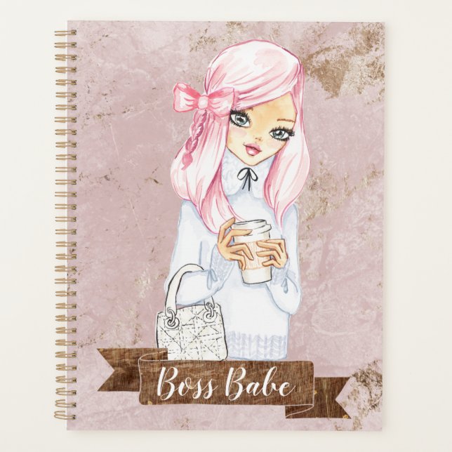 Agenda Jefe Babe Planner bloc de notas para los jefes Chi (Anverso)