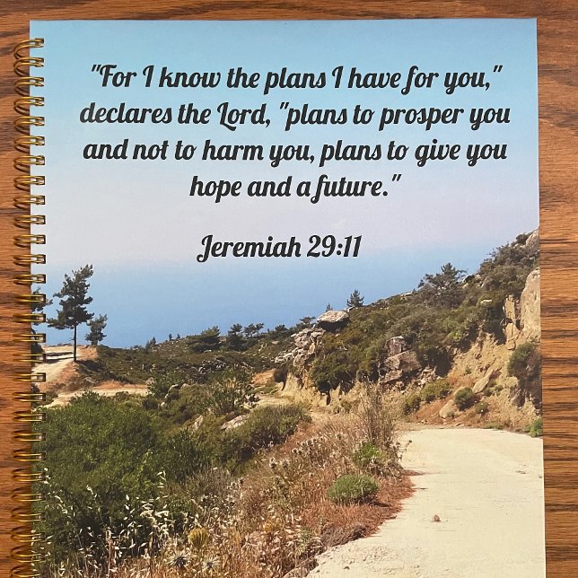 Agenda Jeremiah 29:11 Custom Bible Verse Dirt Road (Subido por el creador)