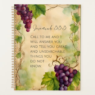 Agenda Jeremías 33:3 Versículo de la Biblia Cristiana