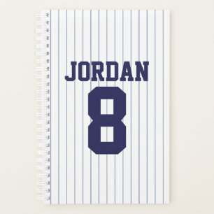 Agenda Jersey de béisbol con nombre y número personalizad