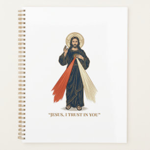 Agenda Jesús Antiguo Confío en Ti Diseño Vectorial Religi