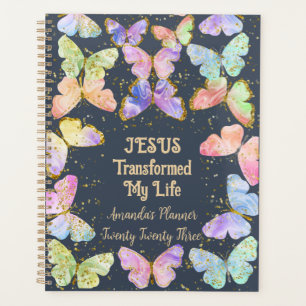 Agenda Jesús Cristiano transformó mi vida mariposa de oro