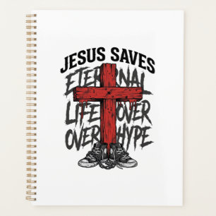 Agenda Jesús Salva Camiseta Callejera Cristiana Vintage C