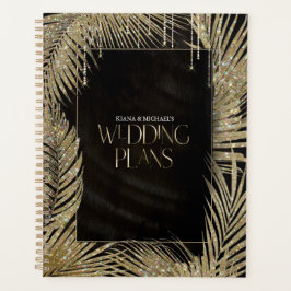 Agenda Jewel Palm Leaf Boda Gold ID830
