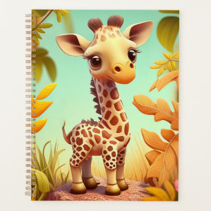 Agenda Jirafa Bebé Lindo Tropical Dibujo Animado-37560