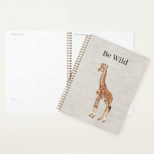 Agenda Jirafa Safari Animal Lino Falso
