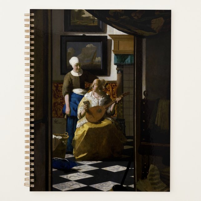 Agenda Johannes Vermeer - La carta de amor (Anverso)