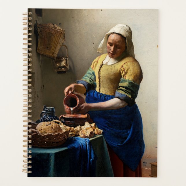Agenda Johannes Vermeer - La Milkmaid (Anverso)