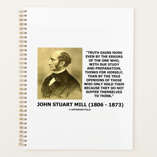 Agenda John Stuart Mill Truth obtiene más citas (Anverso)