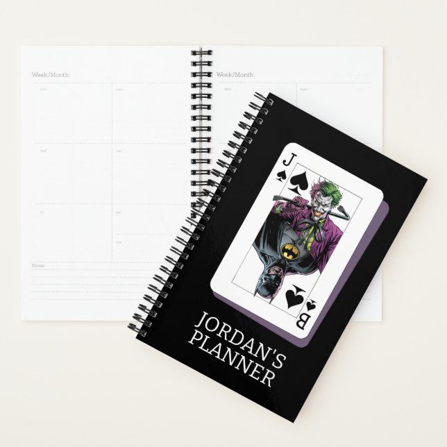 Agenda Joker and Batman Spade Playing Card Illustration (Demostración)