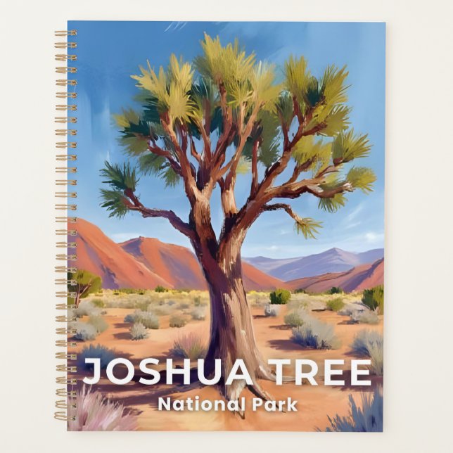 Agenda Joshua Tree National Park California Travel Art (Anverso)