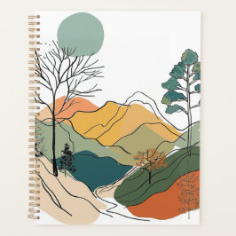 Agenda Journal Minimalista Design Mountain Journal
