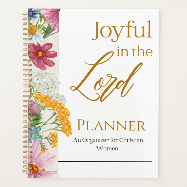 Agenda Joyful in the Lord Planner  (Anverso)